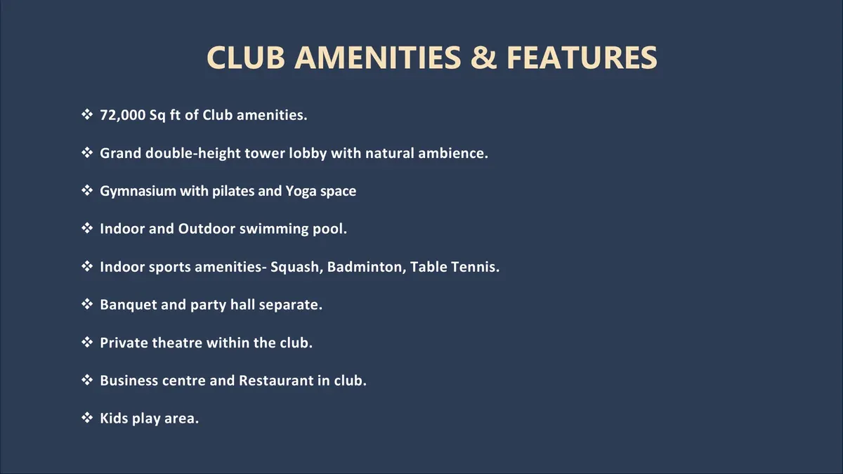 Club Amenities